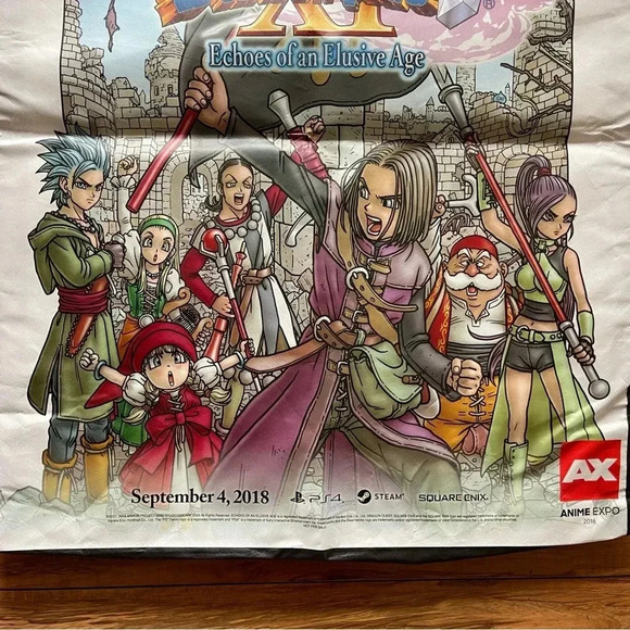 ANIME EXPO AX 2018 Kingdom Hearts Dragon Quest XI 2-Sided Tote Bag XL Jumbo - Picture 6 of 11